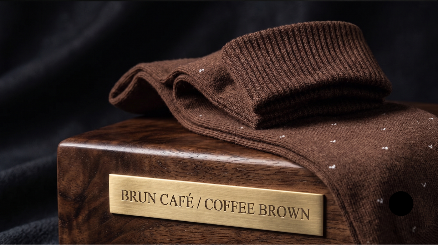 Chaussettes Brun Café